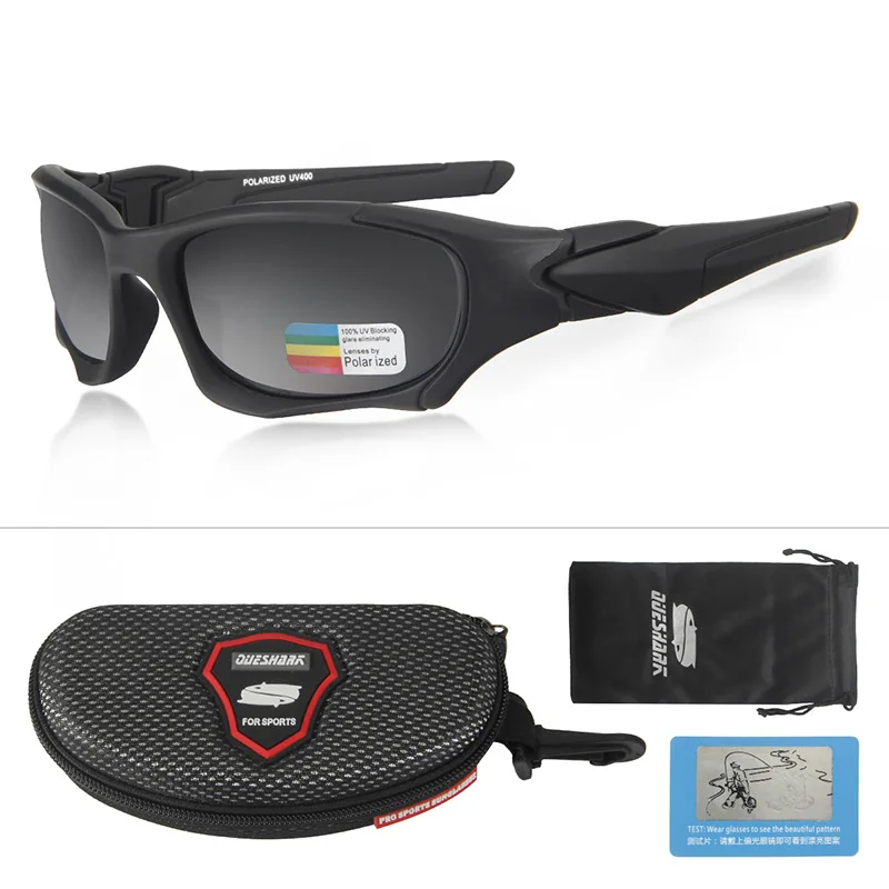 Queshark TR90 очки для рыбалки, спортивные поляризационные рыбацкие солнцезащитные очки Защита от ультрафиолетовых лучей, походные очки для кемпинга, рыболовные очки - Цвет: as picture showed