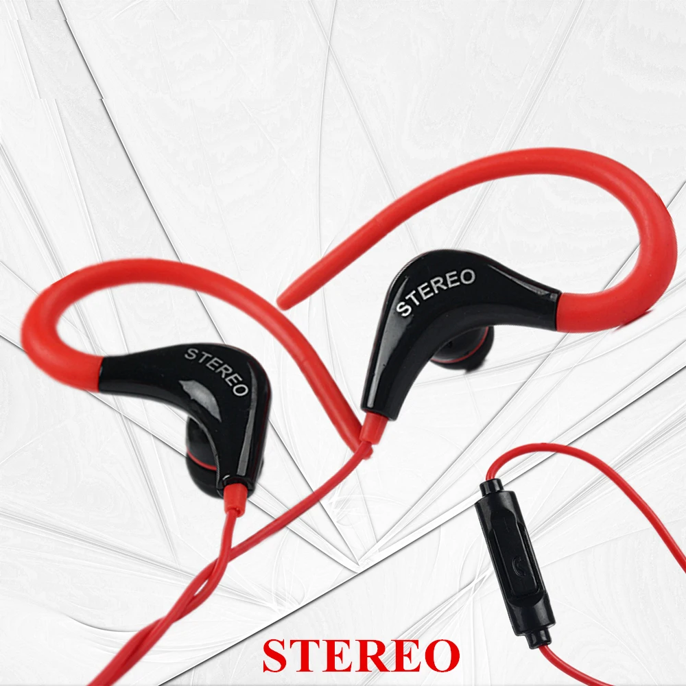 GSDUN 588 Original Earphone 3.5mm Jack Ear Hook Headphone Bass Stereo