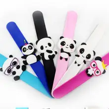 50 шт смешанный случайный рисунок панды мультяшный браслет подарок вечерние украшения Pat круг QW-226