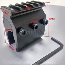 1 шт. однотрубный Пикатинни адаптер для 20 мм рейка охотничьи Тактические аксессуары баррель Кронштейн для прицела конвертер лазерный прицел