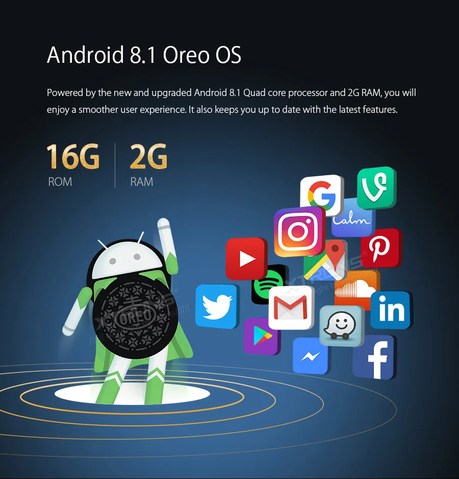 Sale 10.1" Android 8.1 Oreo OS Two Din Car Multimedia 2 Din Car Navigation GPS Double Din Car Radio with 4 Different UI Selectable 6