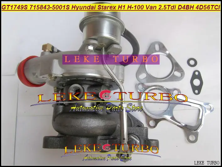 Бесплатная доставка GT1749S 715843 5001S 28200 42600 0001 турбо для Hyundai Starex H1 H200 фургон на 2 л D4BH 4D56