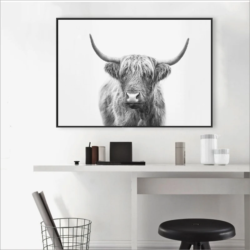 Bull poster wall art print