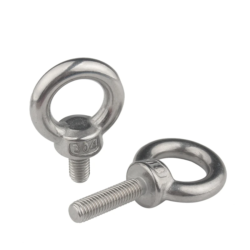DIN580 M3 M4 M5 M6 M8 M10 M12 Eye Bolt 304 морские подъемные винты из нержавеющей стали Кольцевое