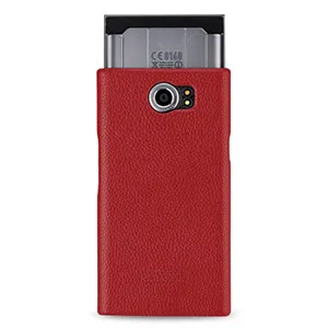 Роскошный защитный чехол из натуральной кожи для Blackberry Priv, задняя крышка для мобильного телефона Blackberry Priv+ Бесплатный подарок - Цвет: Красный