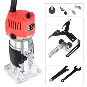 

800W Woodworking Electric Trimming Machine Engraving Electric Mechanical Wood Milling Slotting Machine