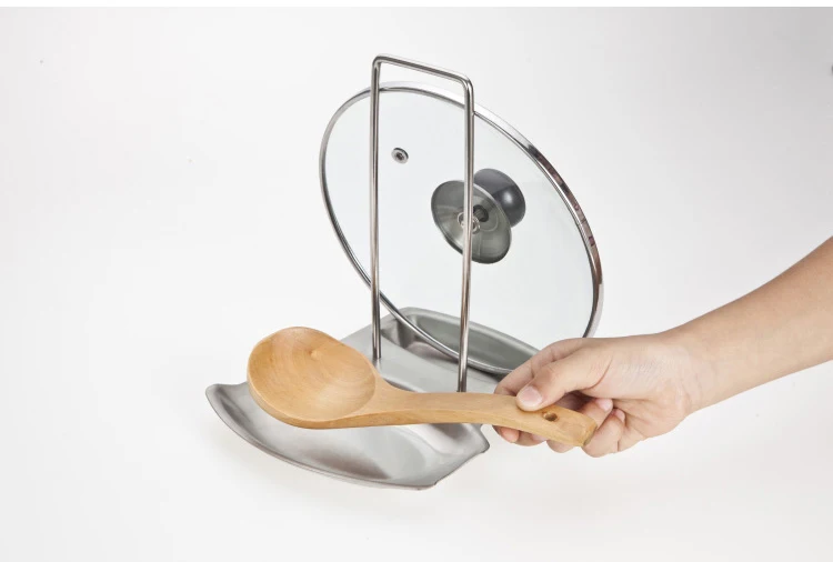 Jetdio Stainless Steel Pan Pot Cover Lid Rack Stand Spoon Holder Stove