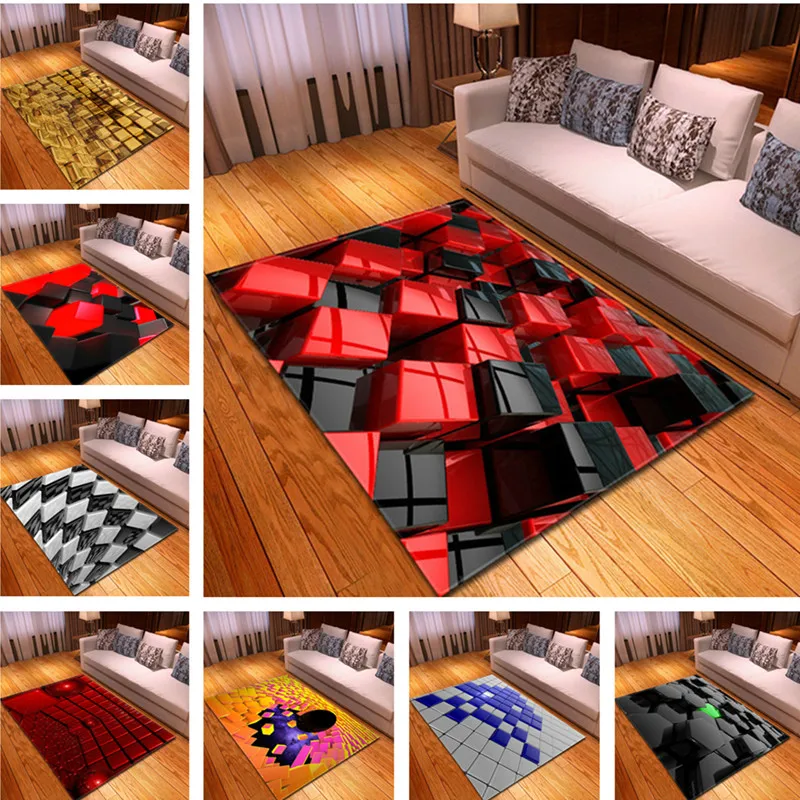3D креативный серый ковер для гостиной спальня Большие размеры ковры ресторанный коврик ковер для детской комнаты красочный Коврик для гостиной tapete