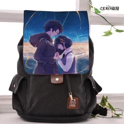 

Anime your name. Cosplay Backpack Fashion casual large capacity Bags For Men Women School Bags