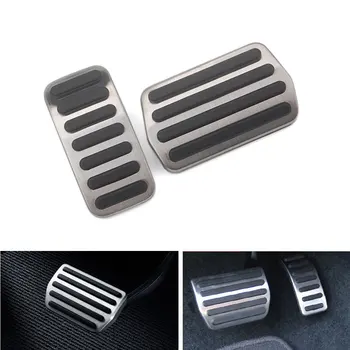 

For Volvo V40 XC40 2014-2018 2pcs Aluminium Sport AT Accelerator Fuel Gas Brake Pedal Pad Cover Non Slip Car Styling Accessories