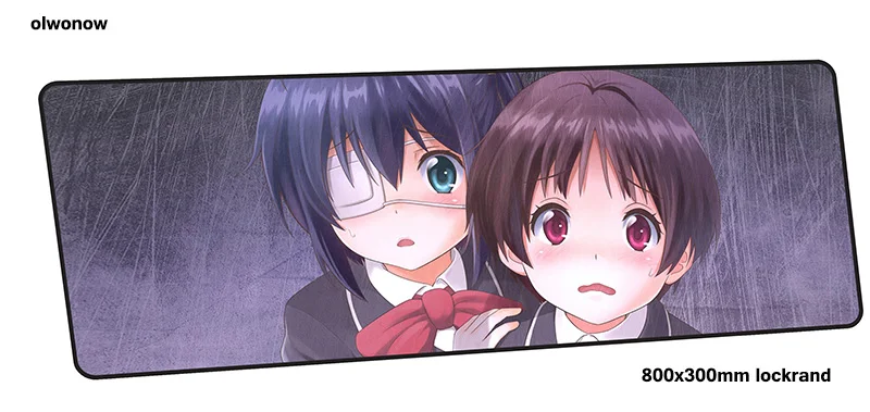 Chuunibyou Демо Кои ga shitai геймерский коврик для мыши 800x300x3 мм игровой коврик для мыши мальчик подарочная записная книжка аксессуары padmouse