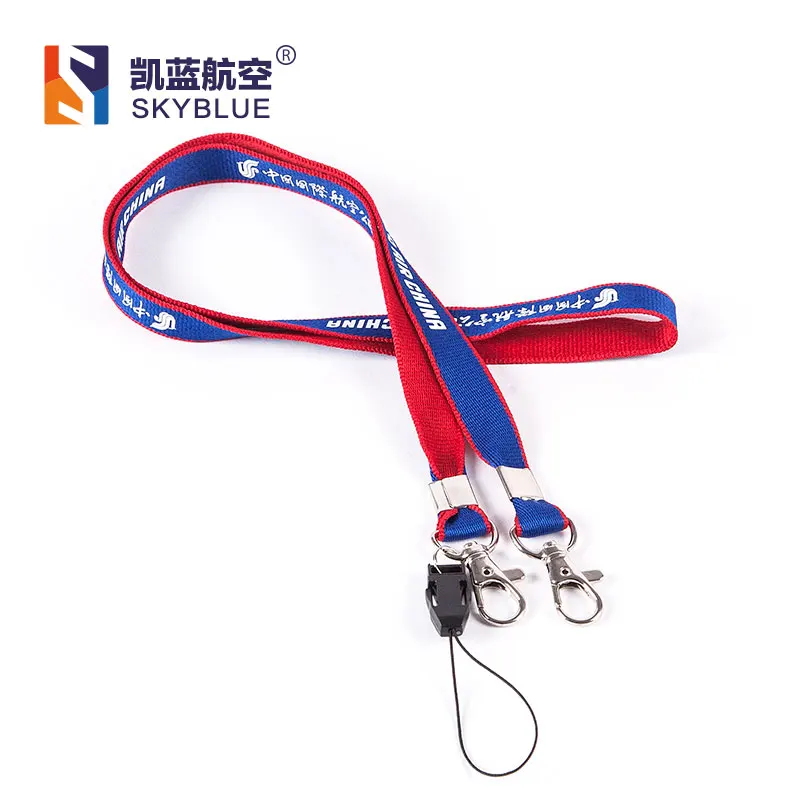 

Air China Lanyard with Double Buckles Blue & Red Color for Aviation Lover Collection