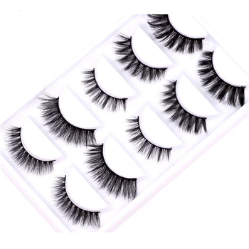 

3D mink lashes mix false eyelashes 5 pairs natural mink eyelashes makeup eyelash Extension Fake eye lashes long thick handmade