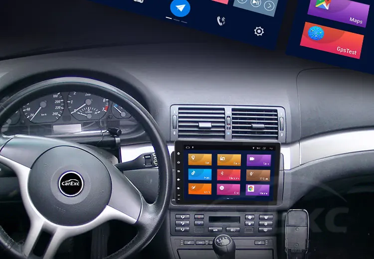 Sale 9 Inch Android 9.0 Car Radio GPS Player For BMW Old 3 Series E46 M3 316i 318i 320i 323i 325i 330i Navigation CarPlay  WIFI DAB 8