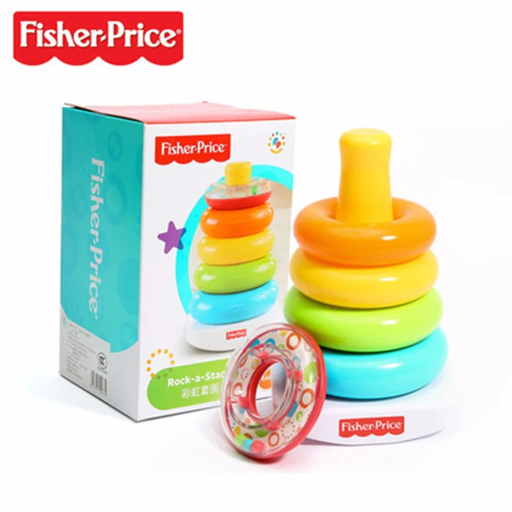 Fisher Price Fisher rainbow rings toy layers of music baby educational