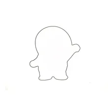 Милый Дораэмон формочка для рождественского печенья помадка торт устройство для формованных изделий кошка инструмент украшения из нержавеющей стали, для выпечки Кухонные аксессуары