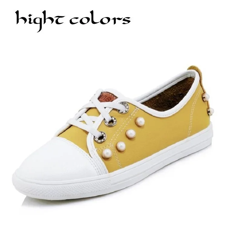 

2019 Fashion Women Casual Shoes Low Breathable Women Patchwork Color Flat Shoes Casual White Leisure Cloth Shoes Size 34-43