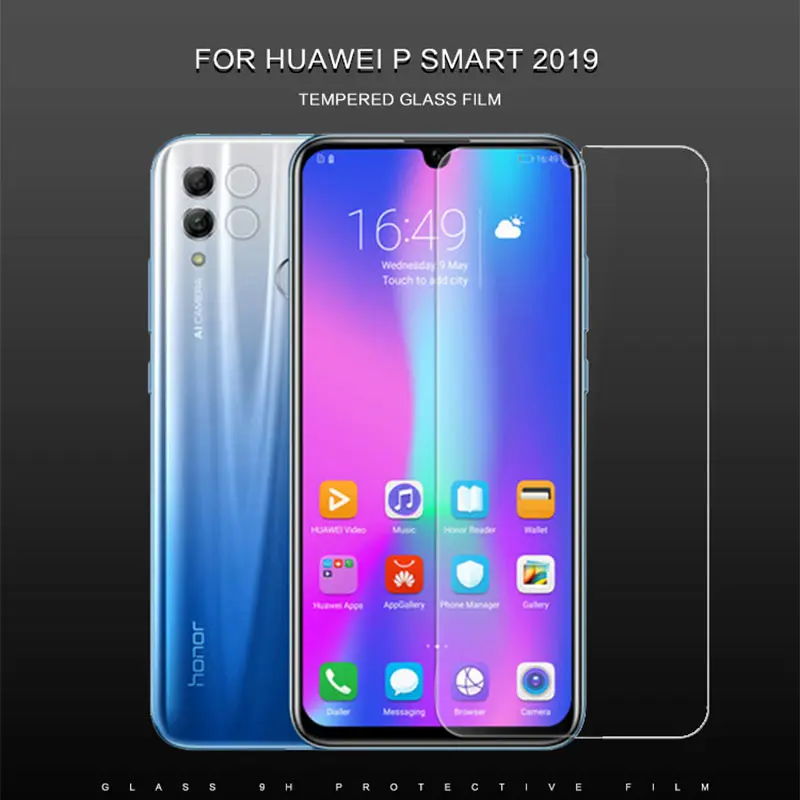 

Glass Film of Mobile Phone for Huawei P Smart 2019 2.5D Screen Protector or Huawei Honor 10 Lite Protector Tempered Glass