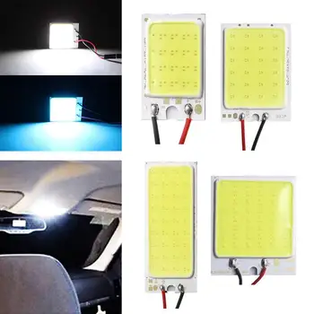 

White Iceblue T10 Cob 16/24/36/48 SMD Car Led Vehicle Panel Lamps Auto Interior Reading Lamp Bulb Light Dome Festoon BA9S DC 12v
