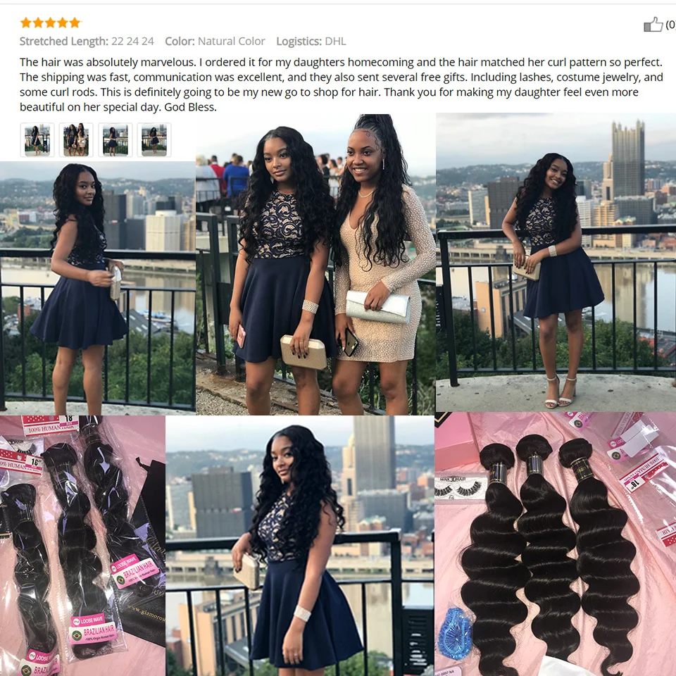 Brazilian Loose Deep Wave Bundles With Closure 8a Virgin Hair Wet and Wavy Human Hair Extension Natural Color Thick Hair Closure Brazilian Loose Deep Wave Bundles With Closure 8a Virgin Hair Wet and Wavy Human Hair Extension Natural Color Thick Hair Closure