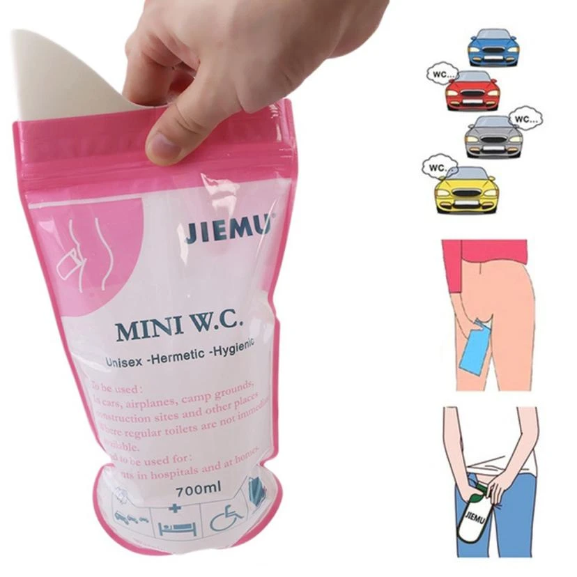 Panamami Urine Sac Urine Portable pour Hommes Et Femmes Urine Sac Portable pour Urine Sac De Campagne Urine Sac De Transport De LAirmaladie Rose