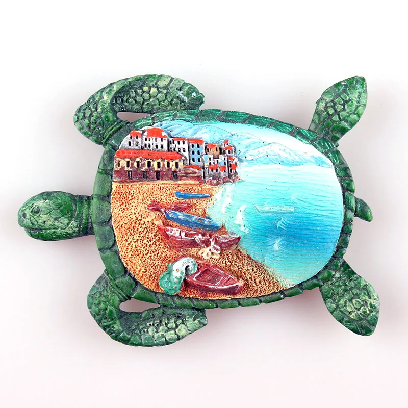 

Turtle design Tourist Travel Souvenir 3D Resin Decorative Fridge Magnet Craft Gift Idea Home Decoration Accessories