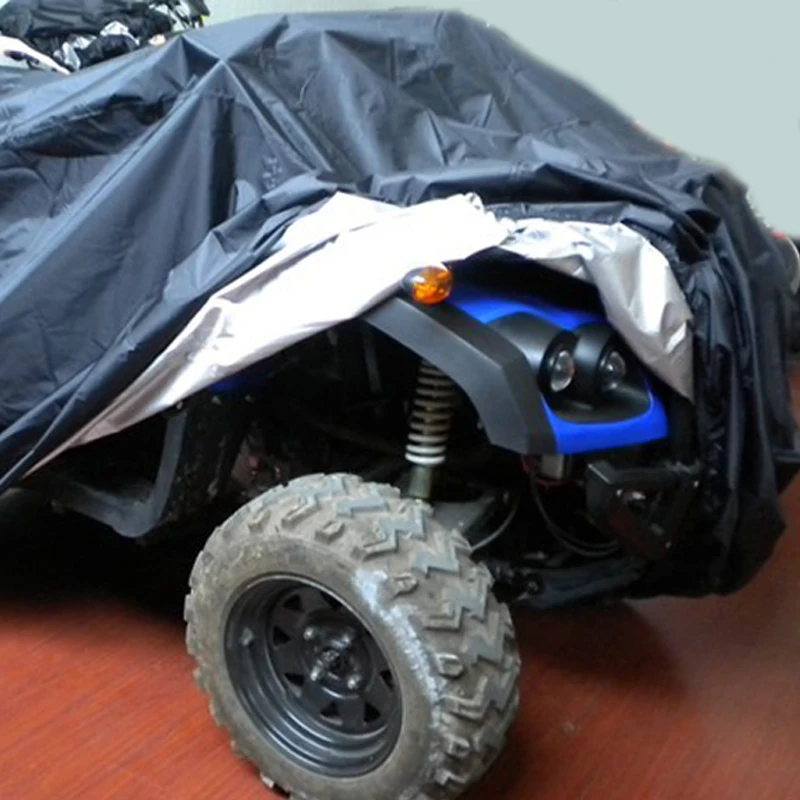 Большой размер, 3 цвета, универсальный чехол для ATV, для автомобиля, пляжа, мотоцикла, защита от дождя, водонепроницаемый, пылезащитный чехол для мотоцикла, для ATV Moto