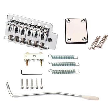 

Electric Guitar Tremolo Bridge with Neck Plate for Strat St Guitar Replacement