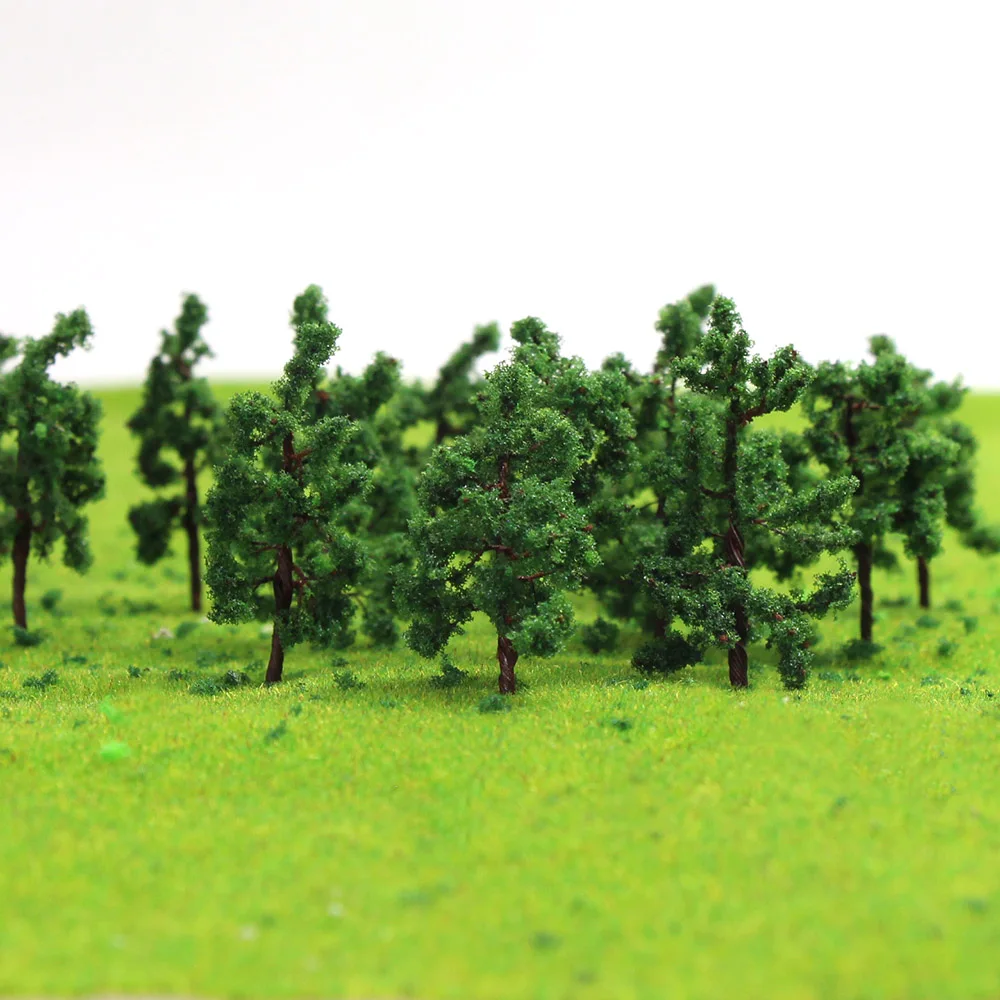 

100PCS Iron wire Model Trees Scale N Z 3.8cm model train N scale 3813 terrarium miniatures 1:25-1:300 model building kits