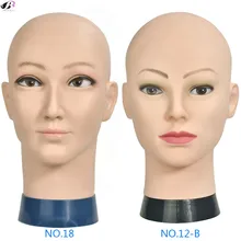 Новое поступление мягкий ПВХ парик подставка голова для черной женщины для создания париков с бесплатным зажимом лысый тренировочная голова манекен поставка