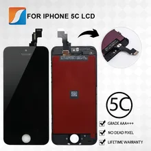 AAA+++ Качество 50 шт./лот для iPhone 5C ЖК-дисплей с сенсорным экраном запасной дисплей на замену без битых пикселей