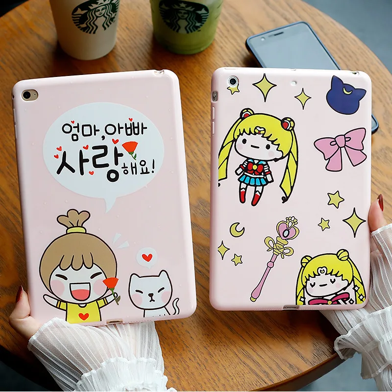 Tablet TPU Soft Case For iPad mini 1 2 3 4 Lovely Cartoon Silicone  Back Cover Case For iPad 7.9'' 2018 2017 (11)