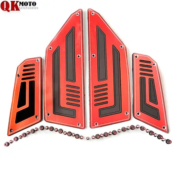 

4 Pieces Front & Rear Motorcycle Footboard Steps Foot Pegs Plate for Yamaha T-Max 530 TMax 530 TMax530 2012 2013 2014 2015 2016