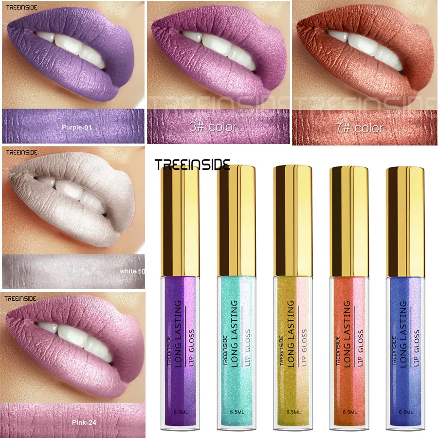 

Women Beauty Glitter Lipstick Liquid Lip Gloss Waterproof Lip Gloss Long Lasting Glitter Lipstick Makeup Cosmetics Wholesale