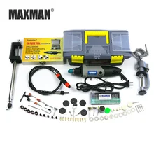 Электрический мини-шлифовальный станок MAXMAN Dremel 220 В/110 в инструмент Dremel 0,6~ 6,5 мм патрон с переменной скоростью вращающийся инструмент DIY Многофункциональные электроинструменты