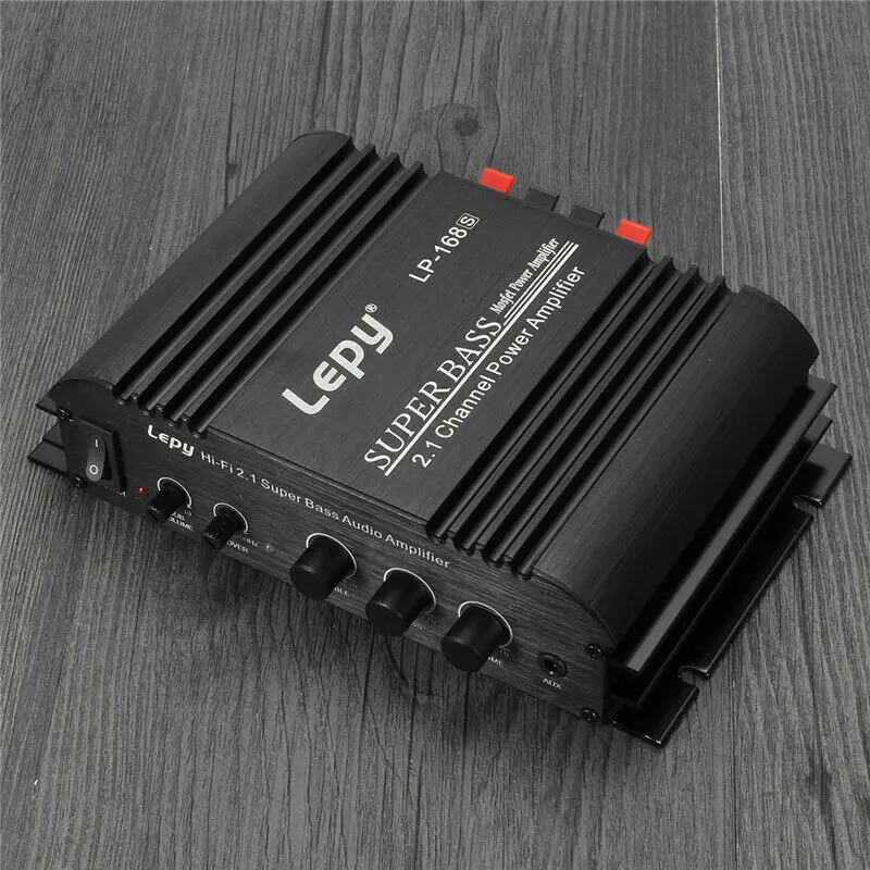 Lepy LP 168S домашний усилитель 2.1CH 2x45 Вт + 68 Выход сабвуфер аудио автомобильный HiFi