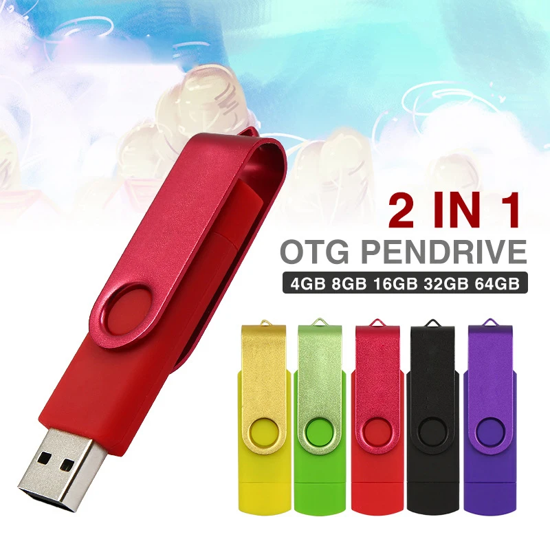 Быстрая скорость 64 Гб 128 OTG USB флэш накопитель для Android usb Флэшка 32 ГБ 8 Флешка 16 4 otg 2 0