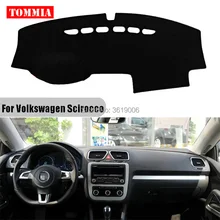 TOMMIA интерьер приборной панели крышка светильник Избегайте Pad Photophobism коврик стикер для Volkswagen Scirocco