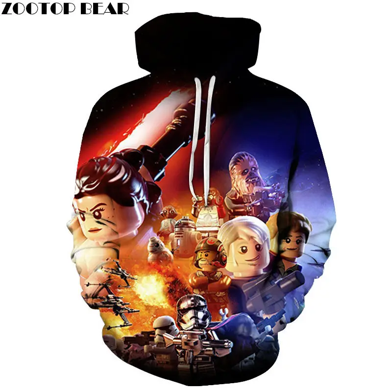 Animated Characters Star Wars 3D Printed Mens Pullover Sweatshirt Clothing for Men Custom Pullover Hoodie Drop Ship ZOOTOP BEAR|Hoodies & Sweatshirts| - AliExpress