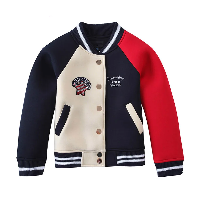 2018 Spring Autumn New Boys Jackets Fashion children kids outerwear Sports coats Long sleeve