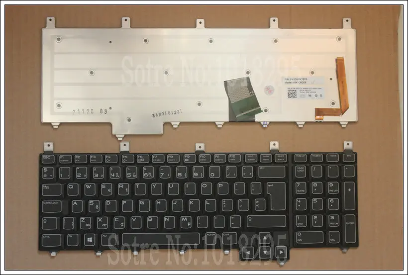 

NEW for Dell Alienware M17x-R4 M17X R4 black Backlit Netherlands keyboard DP/N:05CYJ7 NSK-D8G08 PK130MK1B15