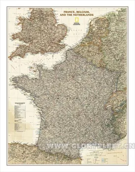 

Large Vintage South France Map Bar Cafe Home Decoration Detailed Antique Poster Wall Chart Retro Cotton cloth Canvas painting