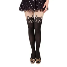 10 Pair Leggings Female Sexy Stockings Femal Cats Pantyhose Sexy Stockings Female Nylon Pantyhose Black Cats embroidered detail pantyhose stockings