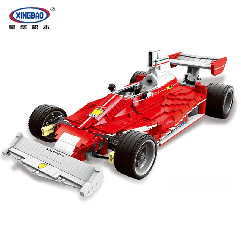 

XingBao 03023 Genuine 2405PCS The Red Racing Car Set Building Blocks Bricks Educational Toys for Children Holiday Gifts XB03023