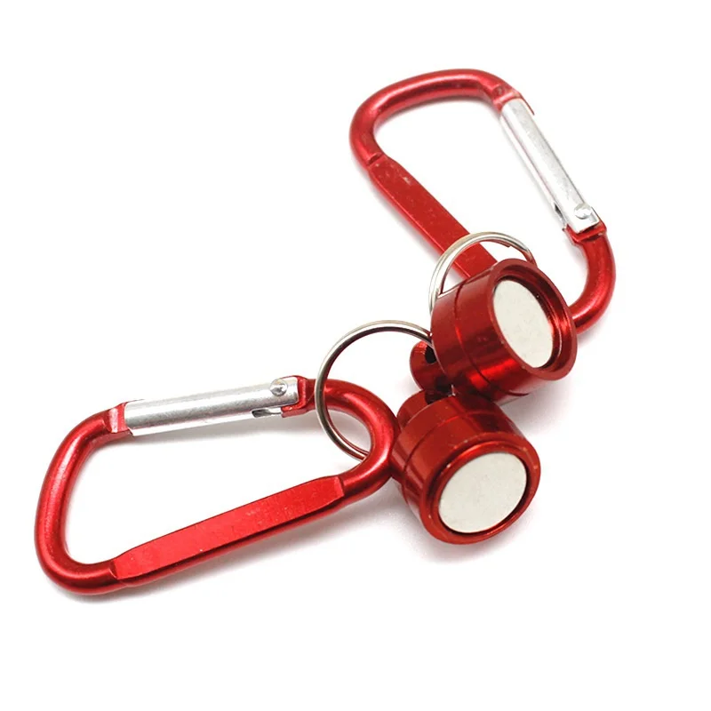 

Hot Magnetic Net Release Fly Fishing Aluminum Strong Train Net Holder 7.7LB Lanyard Cable Pull 4KG