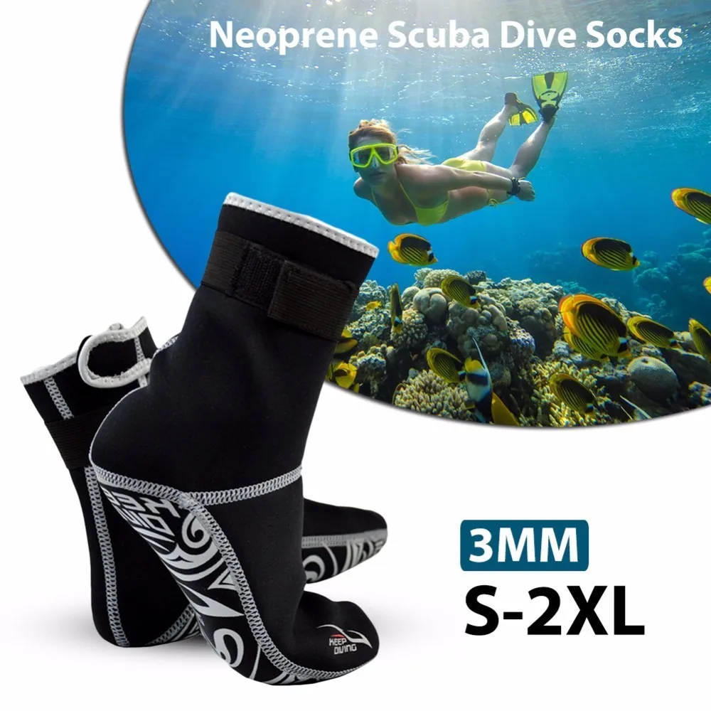 Neoprene Scuba Dive Socks Material Shoes Snorkeling Equipment Winter Boots 3mm 