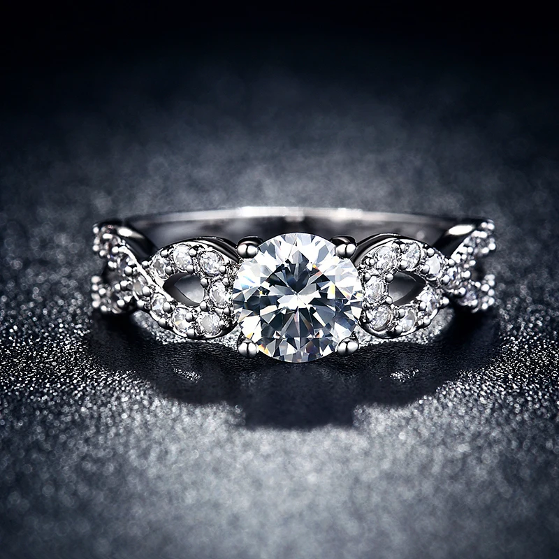 

Silver Color Fashion Wedding & Engagement Ring Made With Cubic Zirconia Jewelry For Women ZYR654