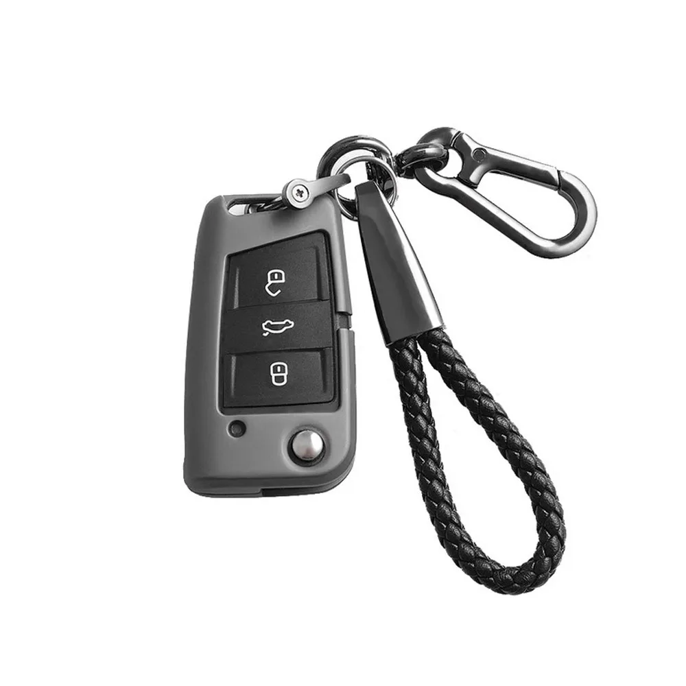 Цинковый сплав автомобильный ключ дистанционное управление крышкой корпуса держатель чехол для VW Passat Gold JETTA Bora POLO Sagitar TIGUAN Golf 7 mk7 сиденье Ibiza Leon