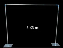 3 X 3 Metes Wedding Props Backdrops Curtains Stand Stainless Steel Wedding Decoration Gauze Curtain Stent Free Shipping