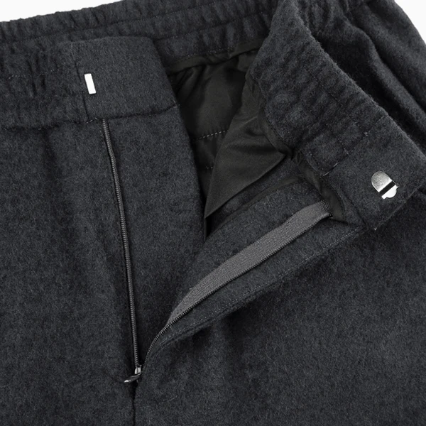 Для мужчин Осень микро-elasticed талии Тонкий шерстяной утолщенные брюки Для мужчин Европейский Стиль Повседневное Молния Fly бегунов Брюки k857